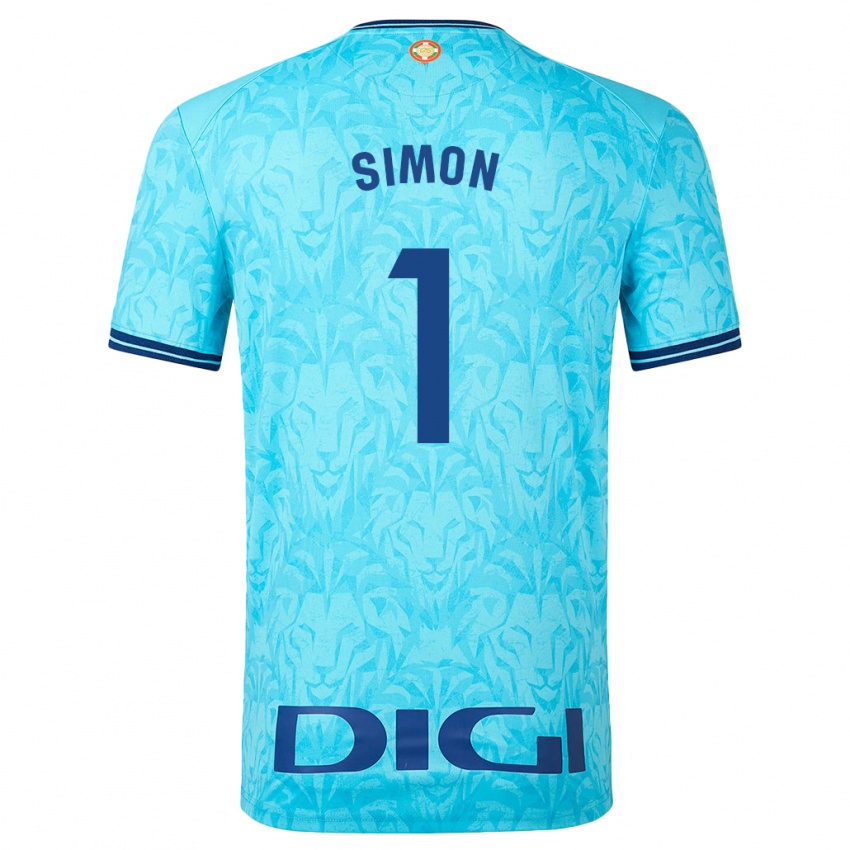Niño Camiseta Unai Simón #1 Cielo Azul 2ª Equipación 2023/24 La Camisa Argentina