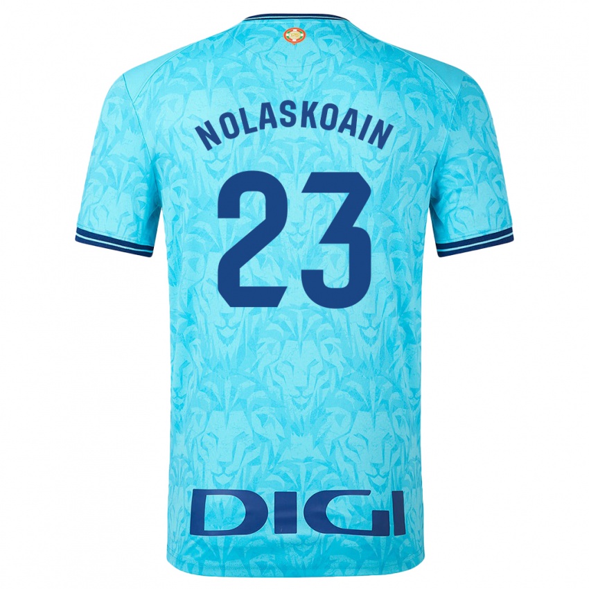 Niño Camiseta Peru Nolaskoain #23 Cielo Azul 2ª Equipación 2023/24 La Camisa Argentina