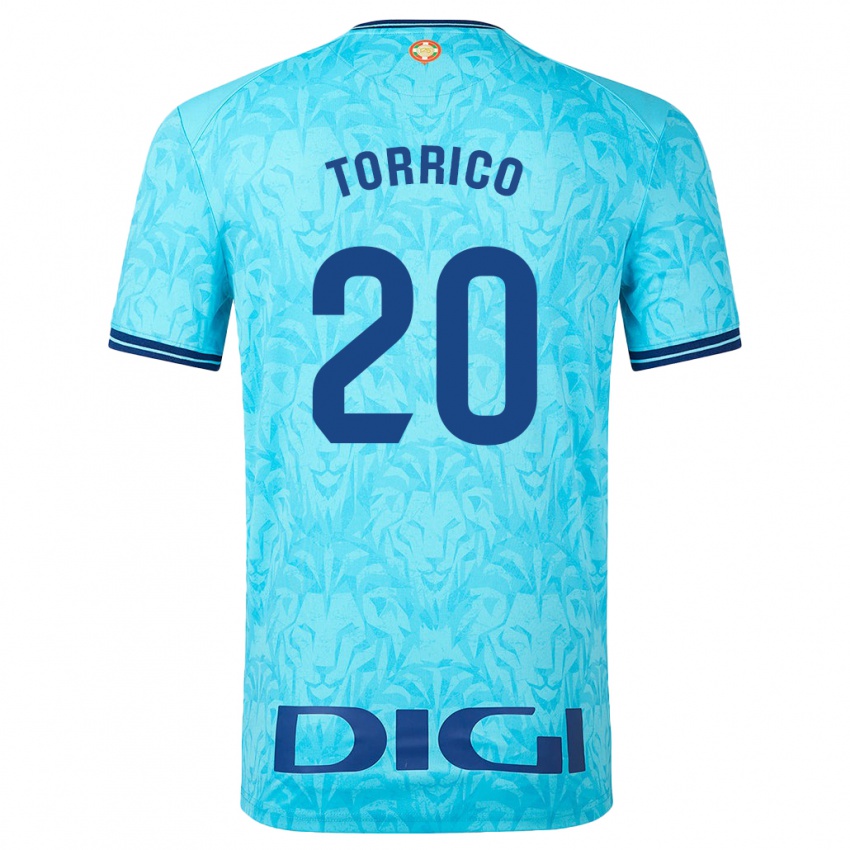 Niño Camiseta Aitor Torrico #20 Cielo Azul 2ª Equipación 2023/24 La Camisa Argentina