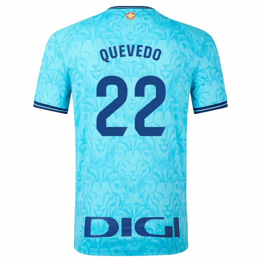 Niño Camiseta Ugaitz Quevedo #22 Cielo Azul 2ª Equipación 2023/24 La Camisa Argentina