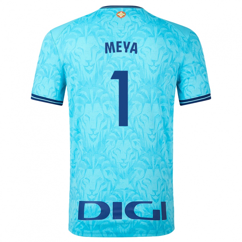 Niño Camiseta Aina Meya Bellot #1 Cielo Azul 2ª Equipación 2023/24 La Camisa Argentina