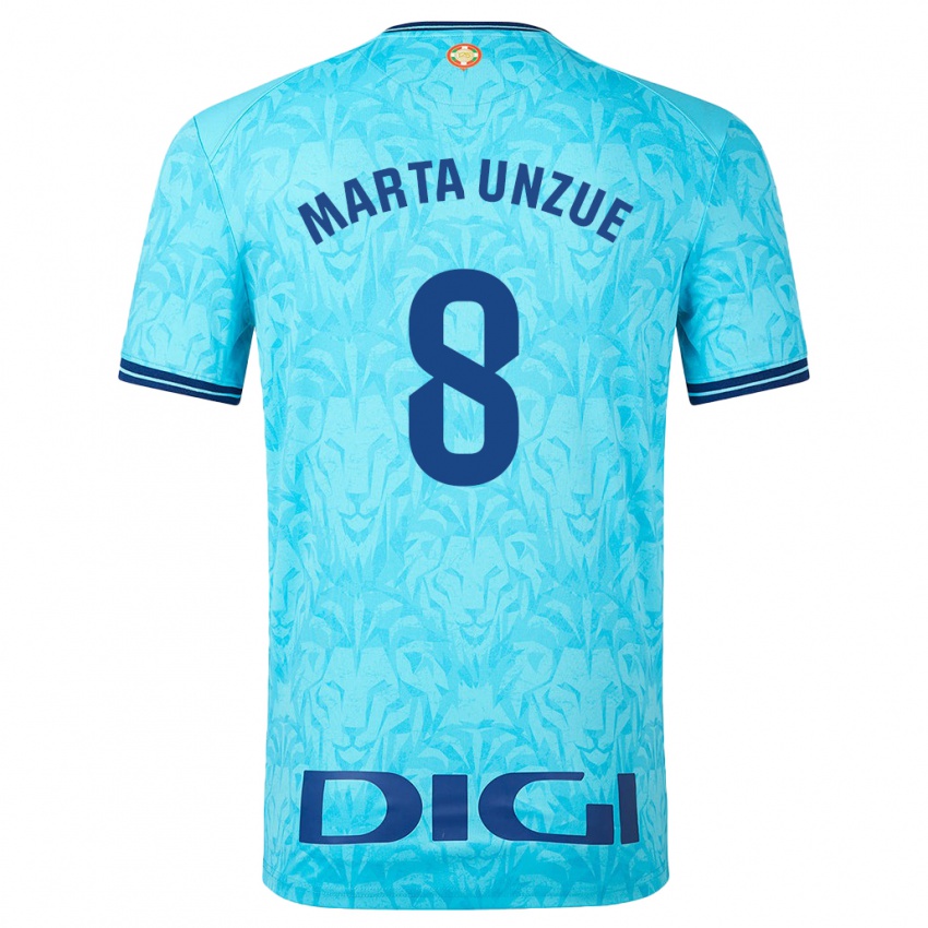 Niño Camiseta Marta Unzué Urdániz #8 Cielo Azul 2ª Equipación 2023/24 La Camisa Argentina