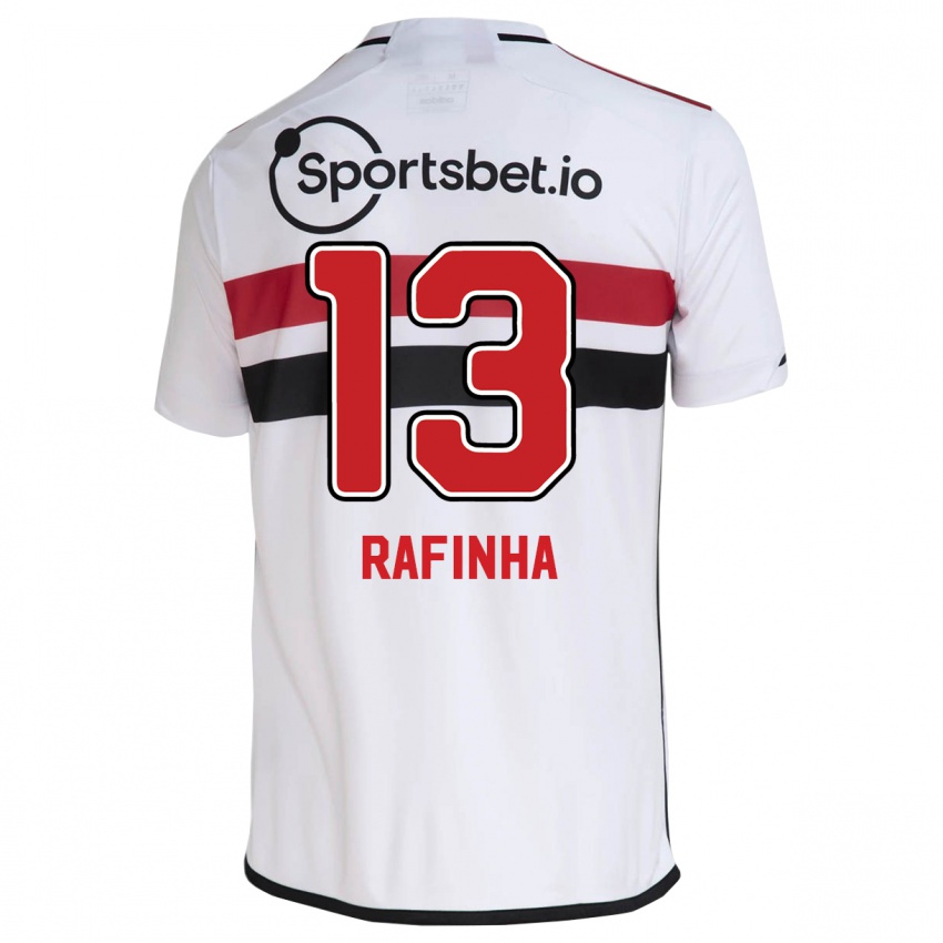 Hombre Camiseta Rafinha #13 Blanco 1ª Equipación 2023/24 La Camisa Argentina