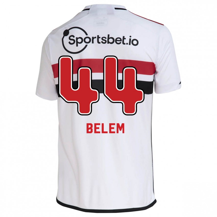 Hombre Camiseta Matheus Belém #44 Blanco 1ª Equipación 2023/24 La Camisa Argentina