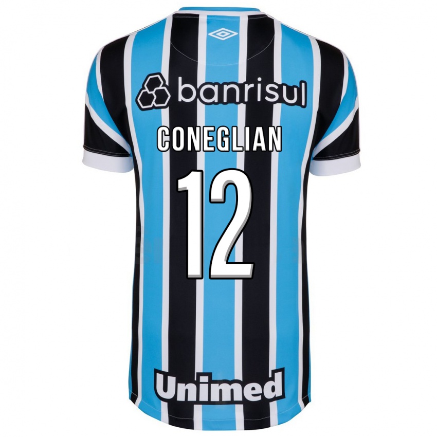 Hombre Camiseta Arthur Coneglian #12 Azul 1ª Equipación 2023/24 La Camisa Argentina