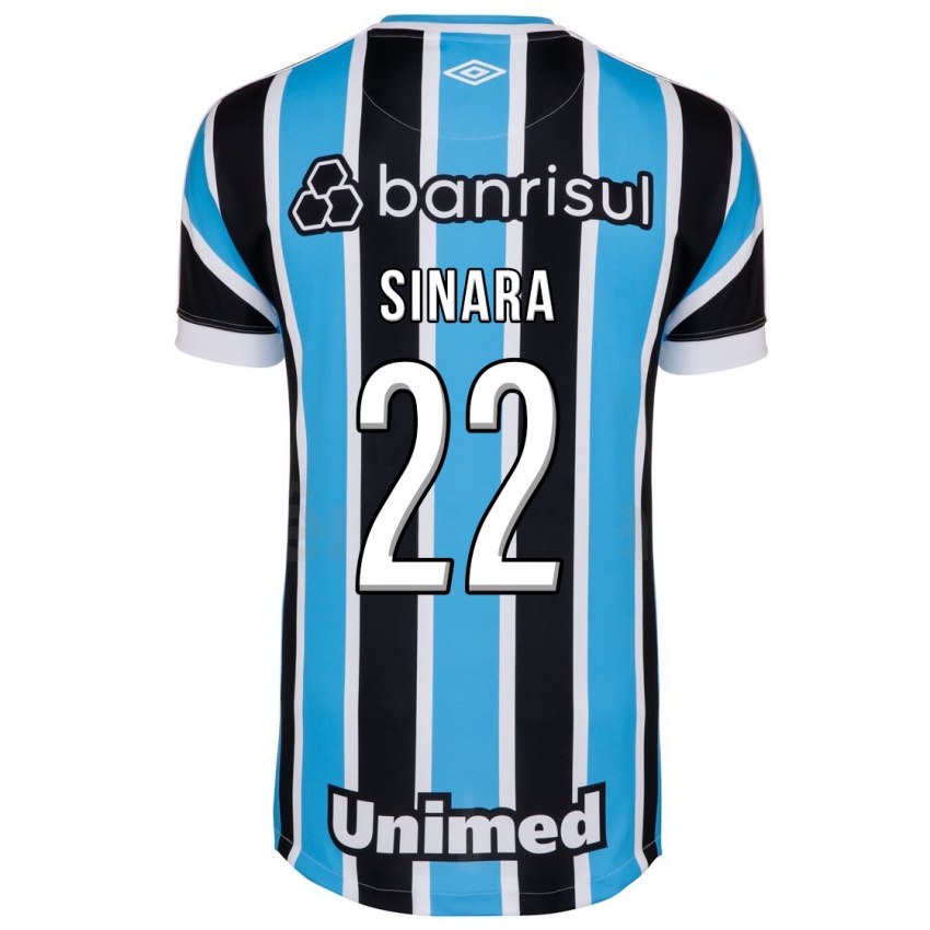 Hombre Camiseta Sinara #22 Azul 1ª Equipación 2023/24 La Camisa Argentina