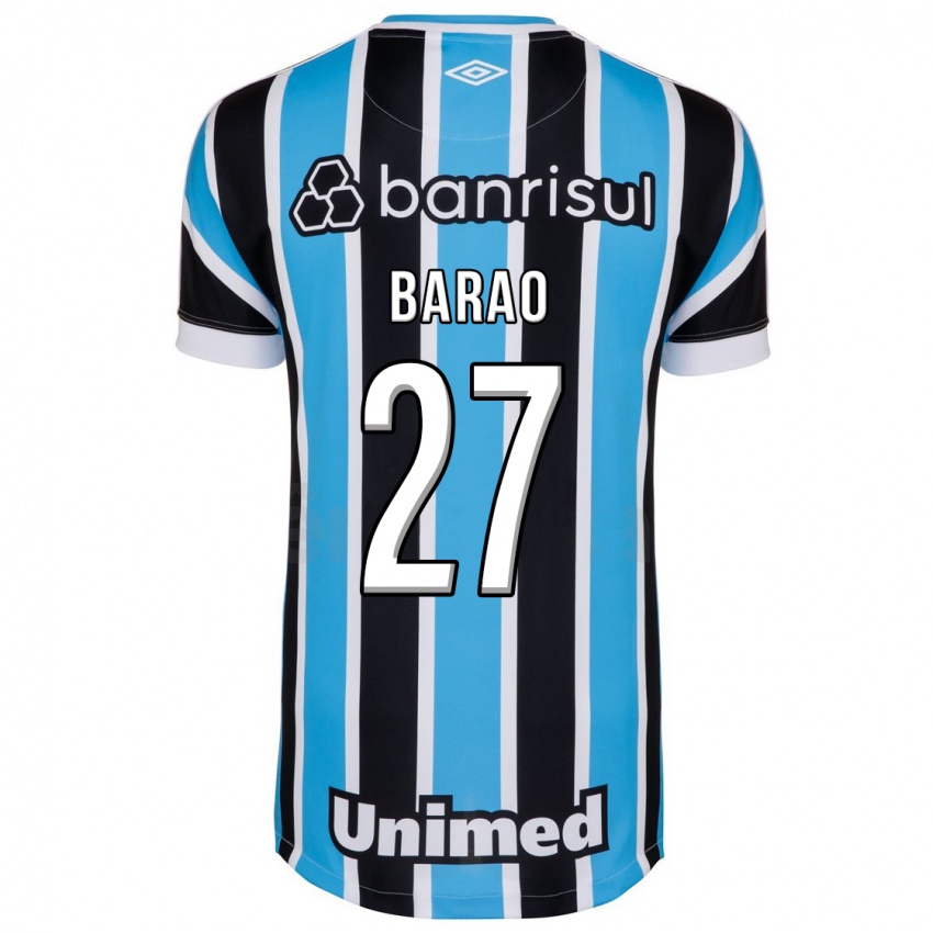 Hombre Camiseta Dani Barão #27 Azul 1ª Equipación 2023/24 La Camisa Argentina