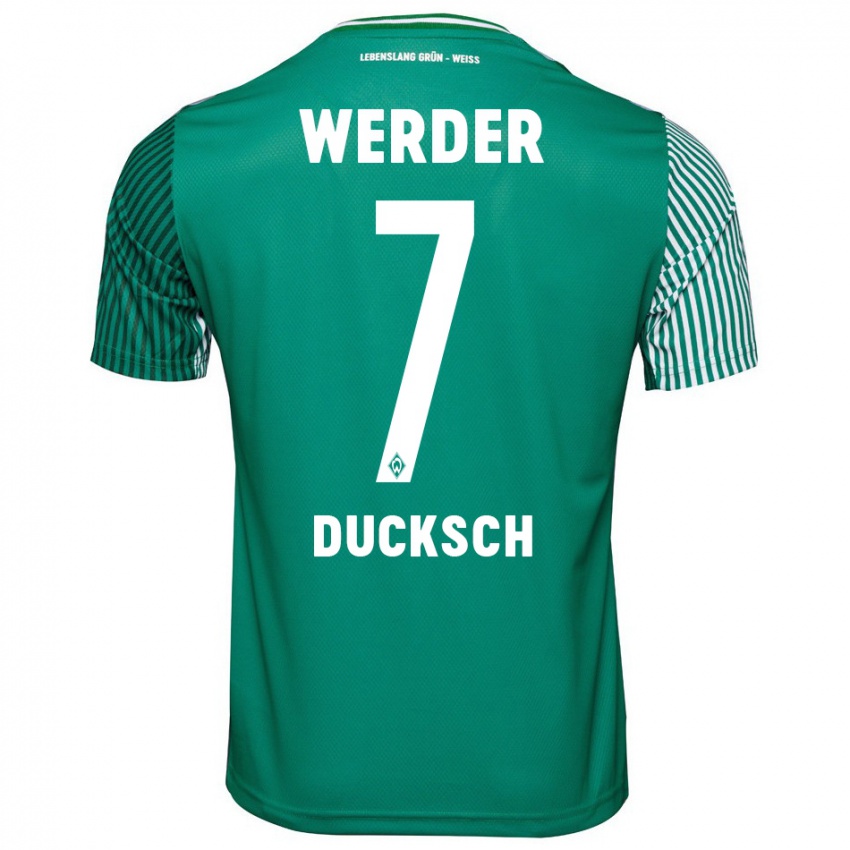 Hombre Camiseta Marvin Ducksch #7 Verde 1ª Equipación 2023/24 La Camisa Argentina