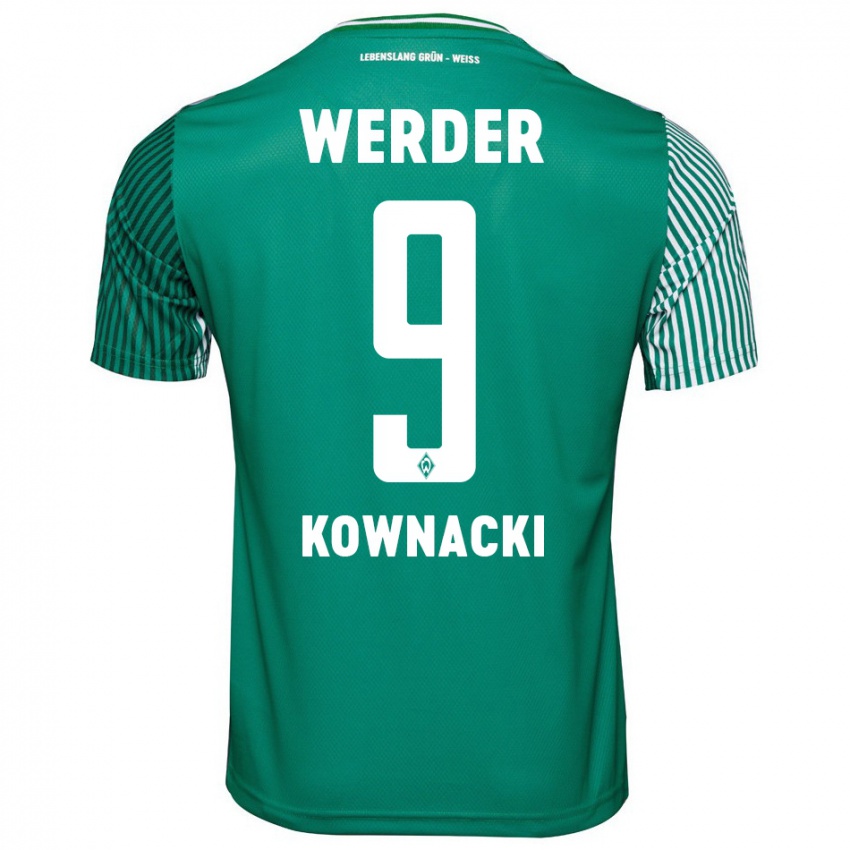 Hombre Camiseta Dawid Kownacki #9 Verde 1ª Equipación 2023/24 La Camisa Argentina