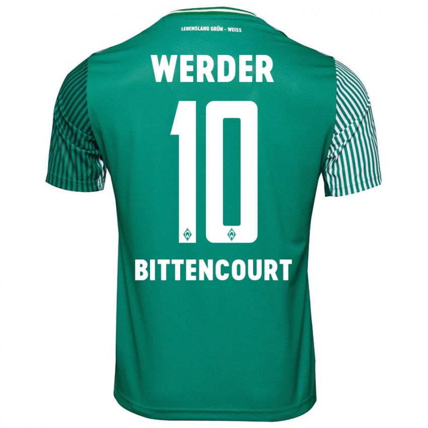 Hombre Camiseta Leonardo Bittencourt #10 Verde 1ª Equipación 2023/24 La Camisa Argentina