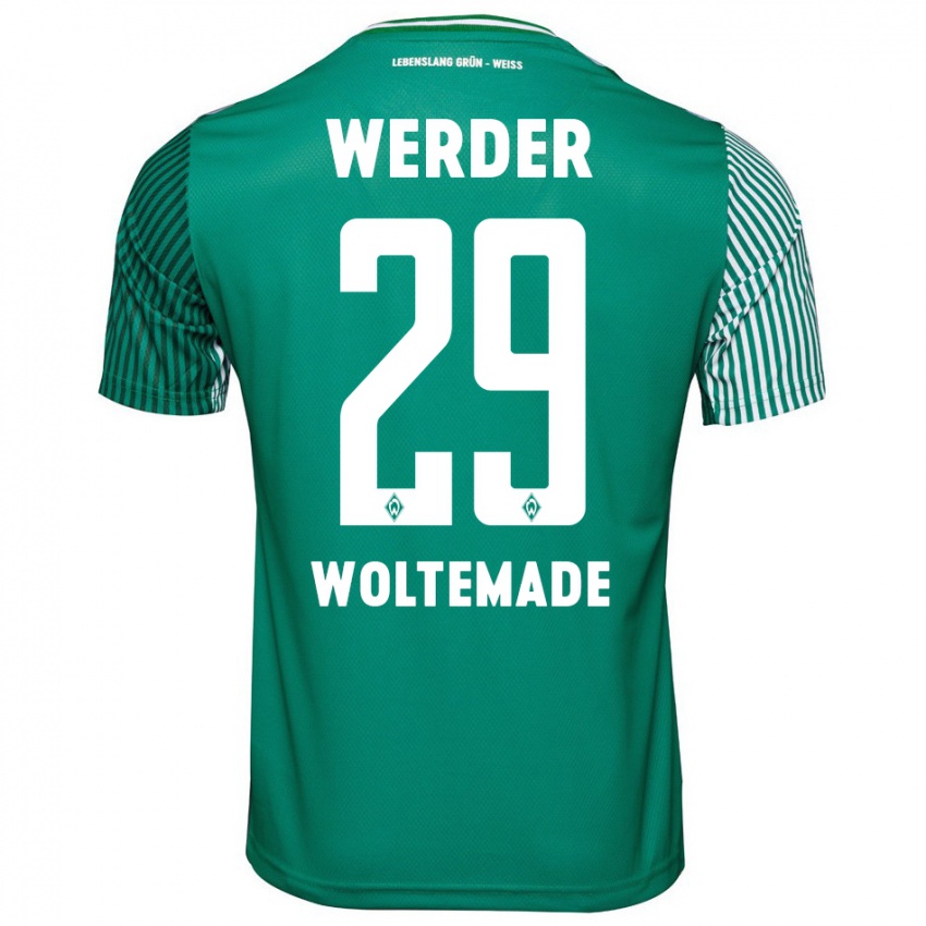 Hombre Camiseta Nick Woltemade #29 Verde 1ª Equipación 2023/24 La Camisa Argentina