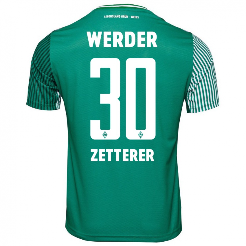 Hombre Camiseta Michael Zetterer #30 Verde 1ª Equipación 2023/24 La Camisa Argentina