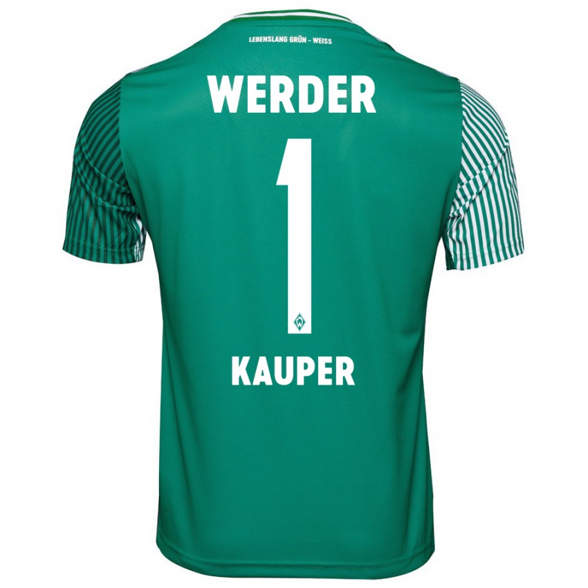 Hombre Camiseta Ben Käuper #1 Verde 1ª Equipación 2023/24 La Camisa Argentina