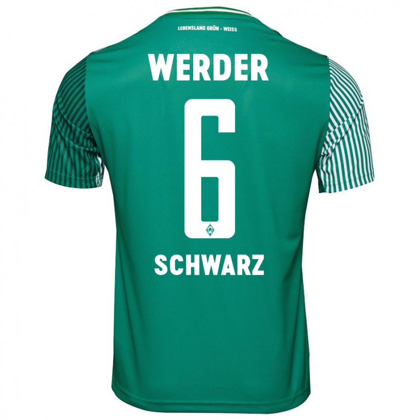 Hombre Camiseta Ricardo-Felipe Schwarz #6 Verde 1ª Equipación 2023/24 La Camisa Argentina