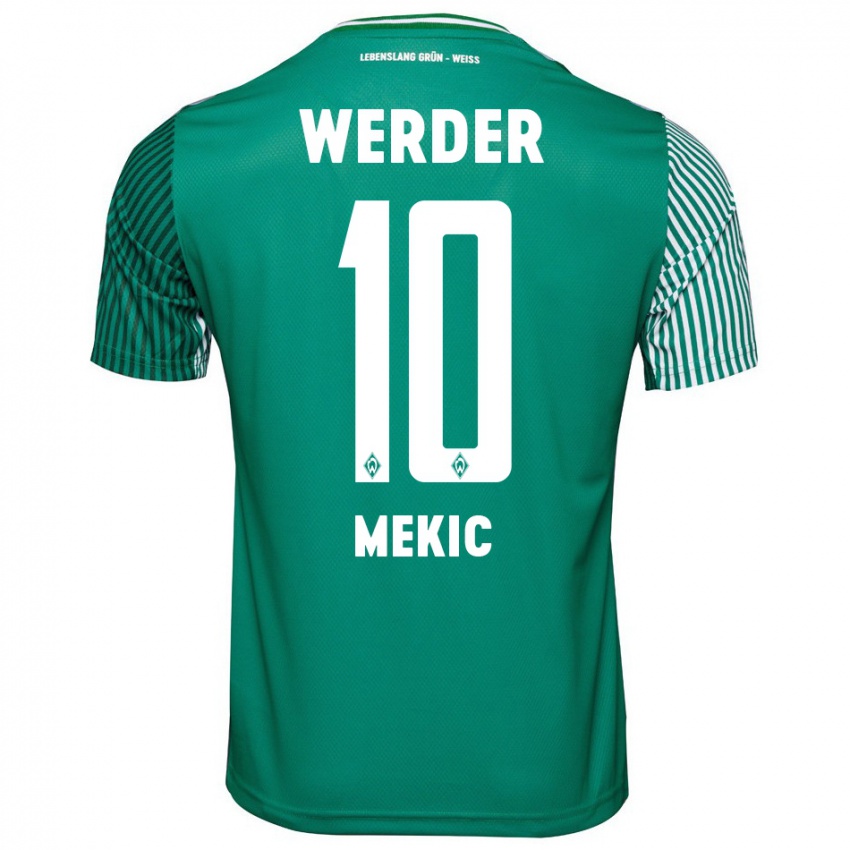 Hombre Camiseta Elmin Mekic #10 Verde 1ª Equipación 2023/24 La Camisa Argentina