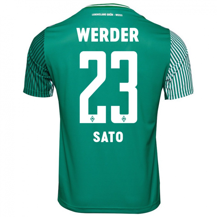 Hombre Camiseta Kein Sato #23 Verde 1ª Equipación 2023/24 La Camisa Argentina