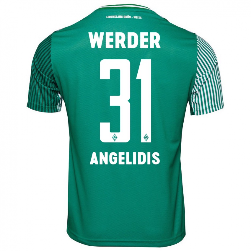 Hombre Camiseta Spyros Angelidis #31 Verde 1ª Equipación 2023/24 La Camisa Argentina