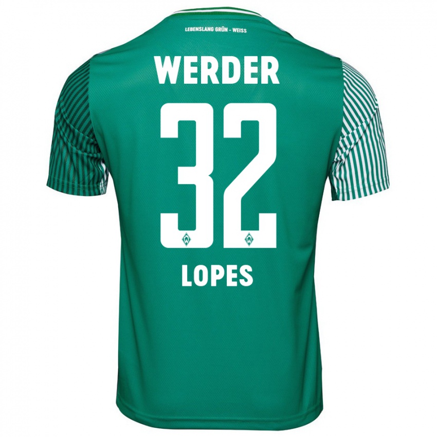 Hombre Camiseta Eugenio Lopes #32 Verde 1ª Equipación 2023/24 La Camisa Argentina