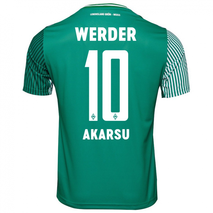 Hombre Camiseta Mikail Bura Akarsu #10 Verde 1ª Equipación 2023/24 La Camisa Argentina