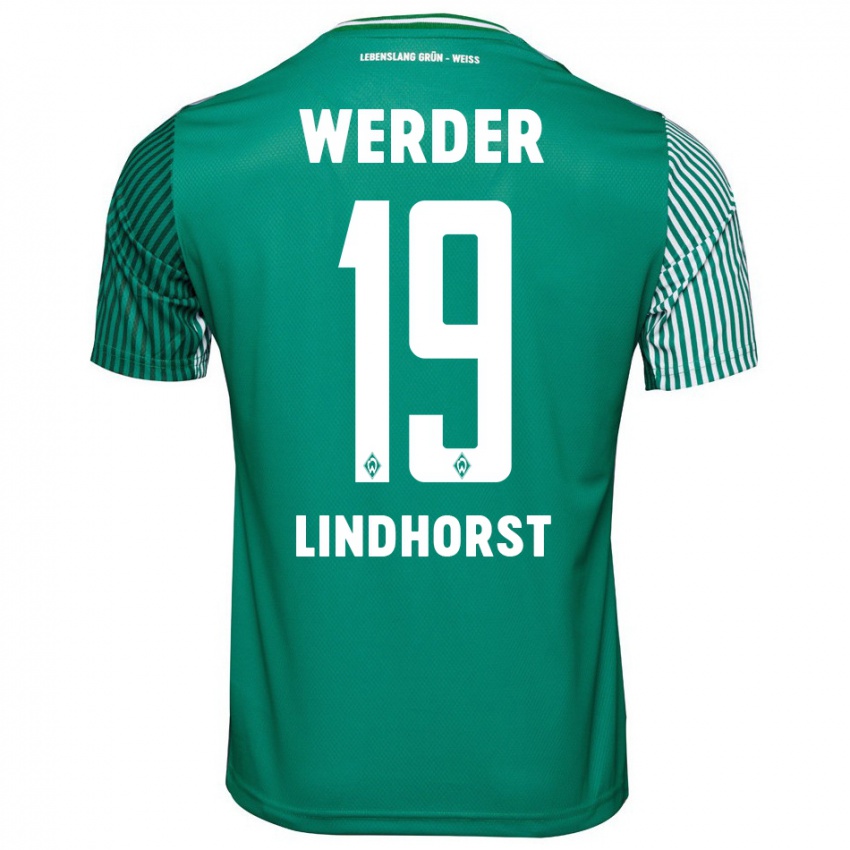 Hombre Camiseta Jerrit Lindhorst #19 Verde 1ª Equipación 2023/24 La Camisa Argentina