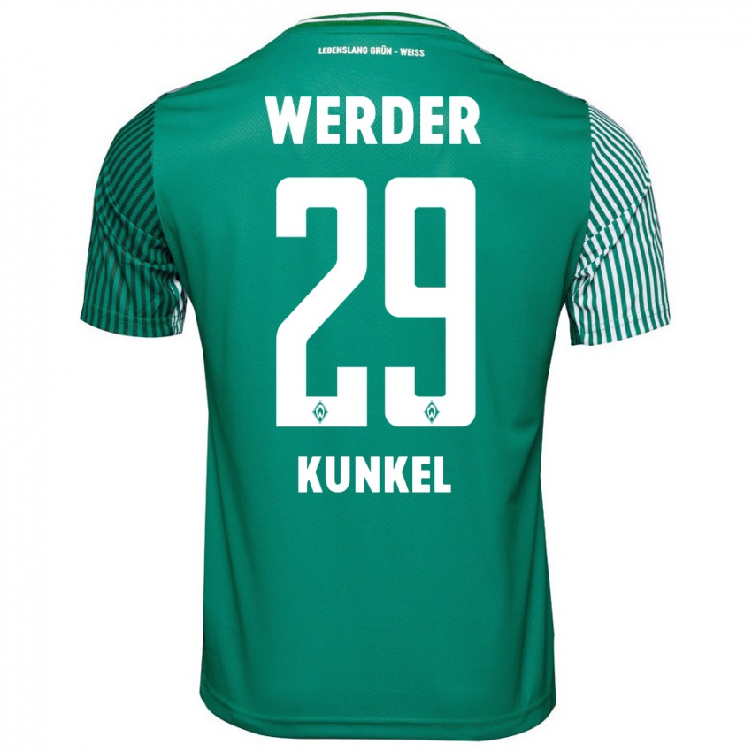 Hombre Camiseta Melina Kunkel #29 Verde 1ª Equipación 2023/24 La Camisa Argentina