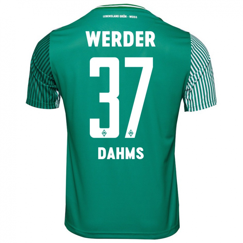 Hombre Camiseta Lena Dahms #37 Verde 1ª Equipación 2023/24 La Camisa Argentina