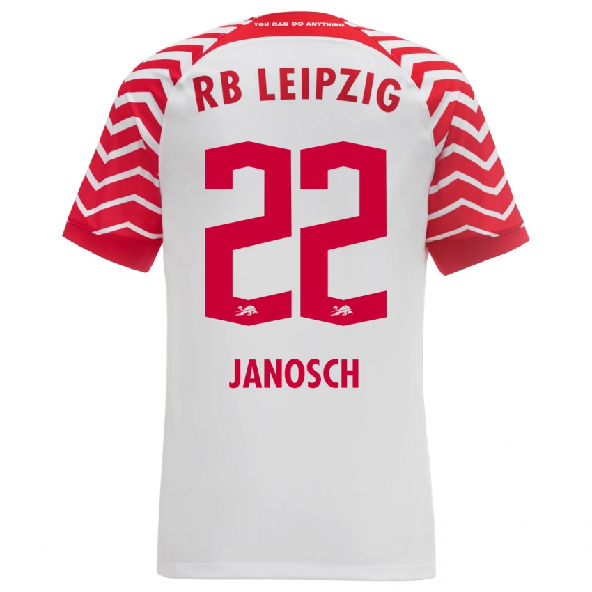 Hombre Camiseta Luca Janosch #22 Blanco 1ª Equipación 2023/24 La Camisa Argentina