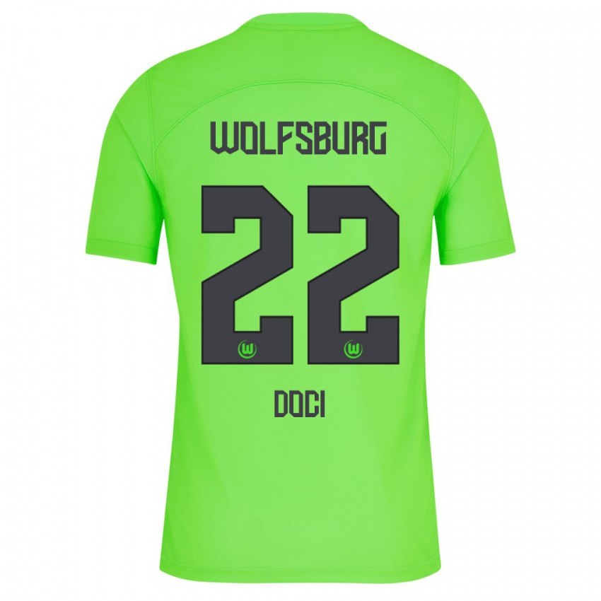 Hombre Camiseta Adrian Doci #22 Verde 1ª Equipación 2023/24 La Camisa Argentina