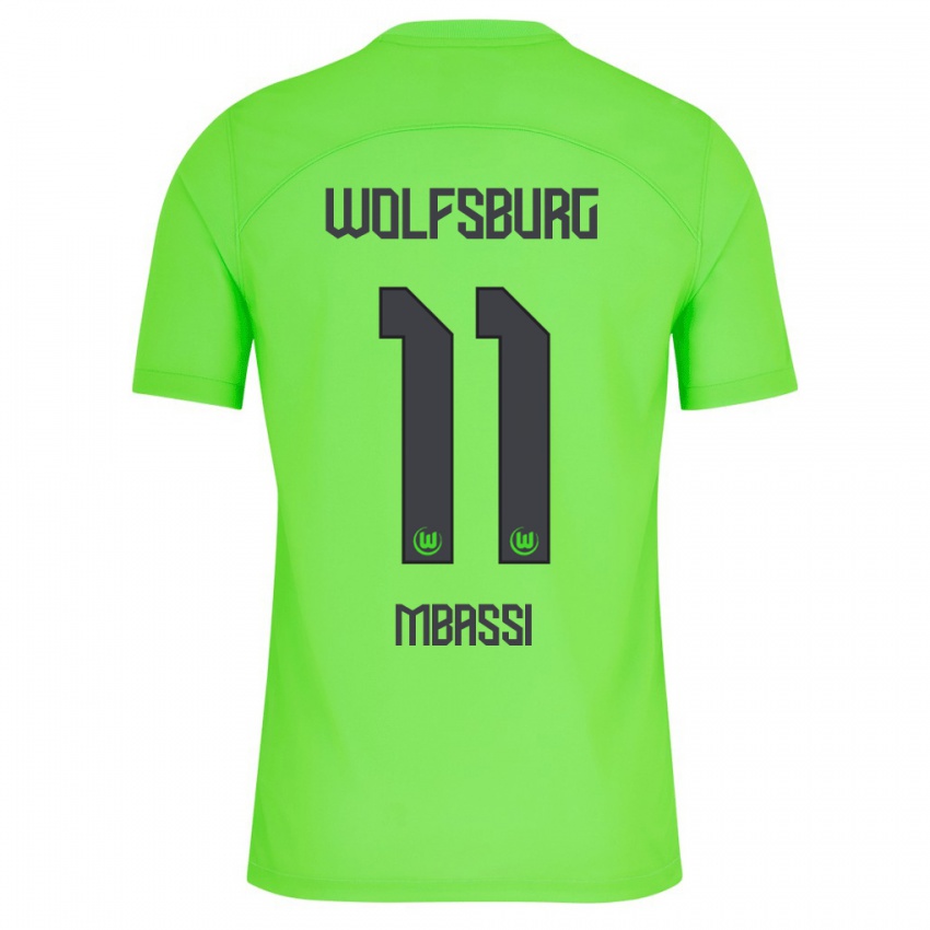 Hombre Camiseta Mario Mbassi #11 Verde 1ª Equipación 2023/24 La Camisa Argentina