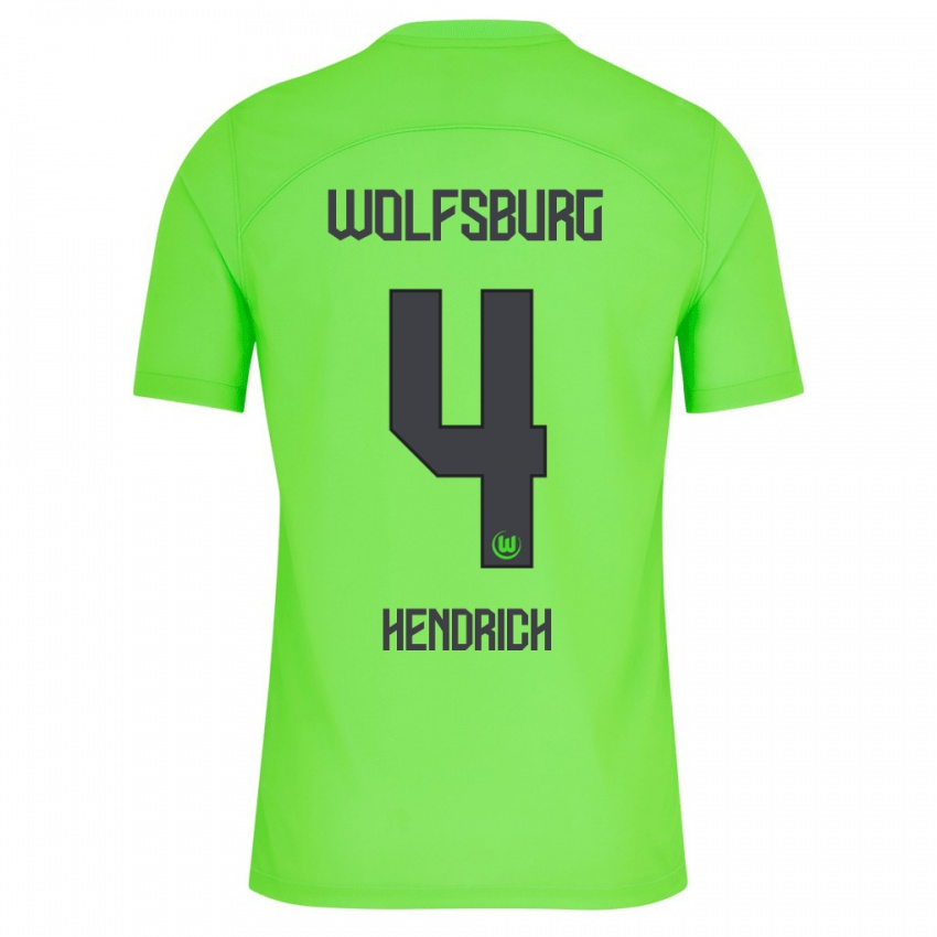 Hombre Camiseta Kathrin Hendrich #4 Verde 1ª Equipación 2023/24 La Camisa Argentina