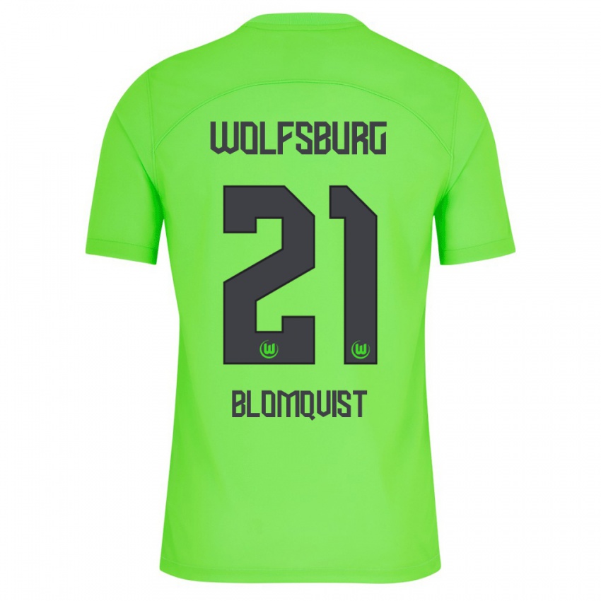 Hombre Camiseta Rebecka Blomqvist #21 Verde 1ª Equipación 2023/24 La Camisa Argentina
