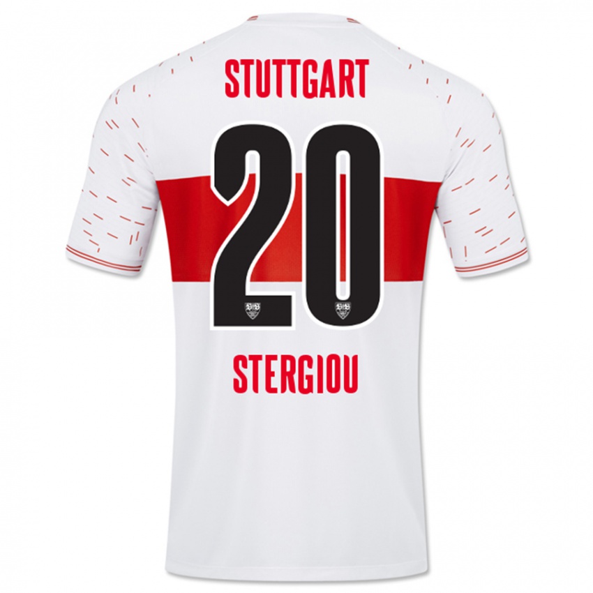 Hombre Camiseta Leonidas Stergiou #20 Blanco 1ª Equipación 2023/24 La Camisa Argentina