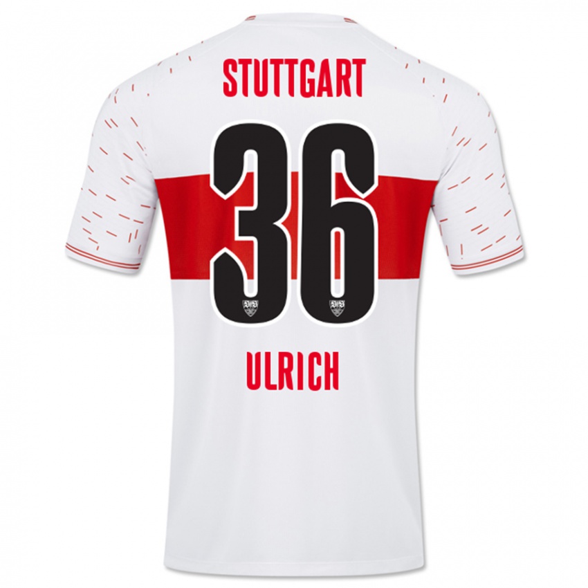 Hombre Camiseta Laurin Ulrich #36 Blanco 1ª Equipación 2023/24 La Camisa Argentina