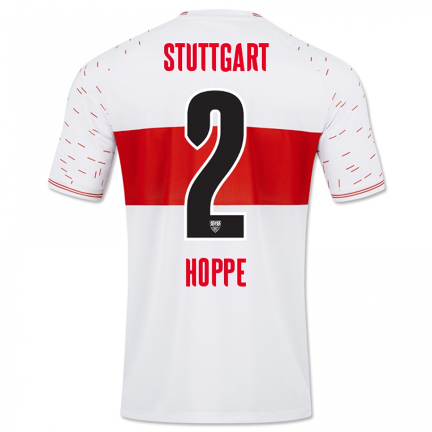 Hombre Camiseta Mattis Hoppe #2 Blanco 1ª Equipación 2023/24 La Camisa Argentina