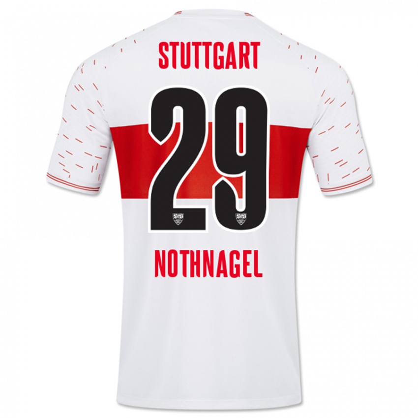 Hombre Camiseta Dominik Nothnagel #29 Blanco 1ª Equipación 2023/24 La Camisa Argentina