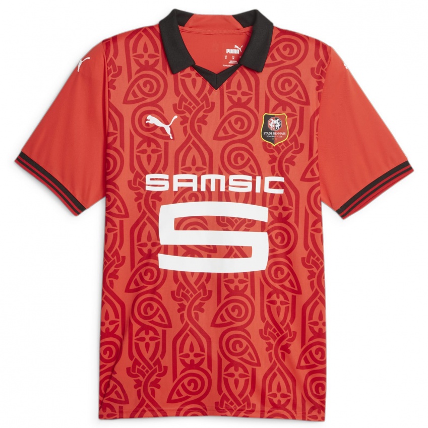 Hombre Camiseta Mahamadou Nagida #0 Rojo 1ª Equipación 2023/24 La Camisa Argentina