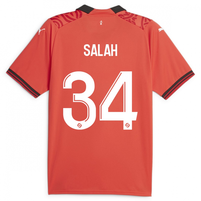 Hombre Camiseta Ibrahim Salah #34 Rojo 1ª Equipación 2023/24 La Camisa Argentina