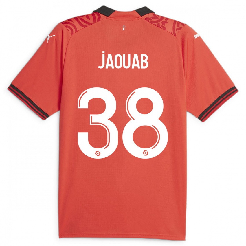 Hombre Camiseta Mohamed Jaouab #38 Rojo 1ª Equipación 2023/24 La Camisa Argentina