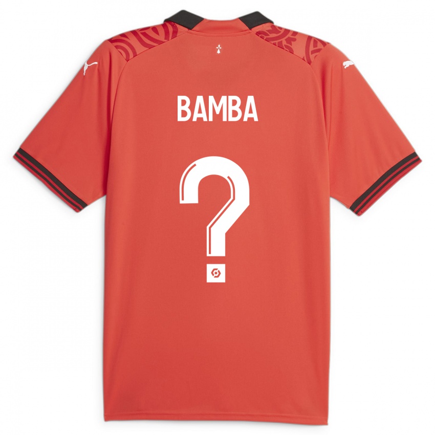Hombre Camiseta Rayan Bamba #0 Rojo 1ª Equipación 2023/24 La Camisa Argentina