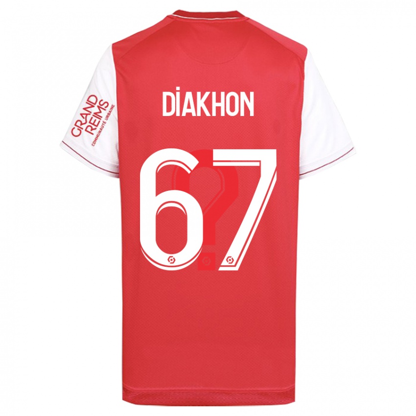 Hombre Camiseta Mamadou Diakhon #67 Rojo 1ª Equipación 2023/24 La Camisa Argentina