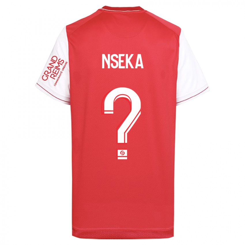 Hombre Camiseta Nelson Nseka #0 Rojo 1ª Equipación 2023/24 La Camisa Argentina