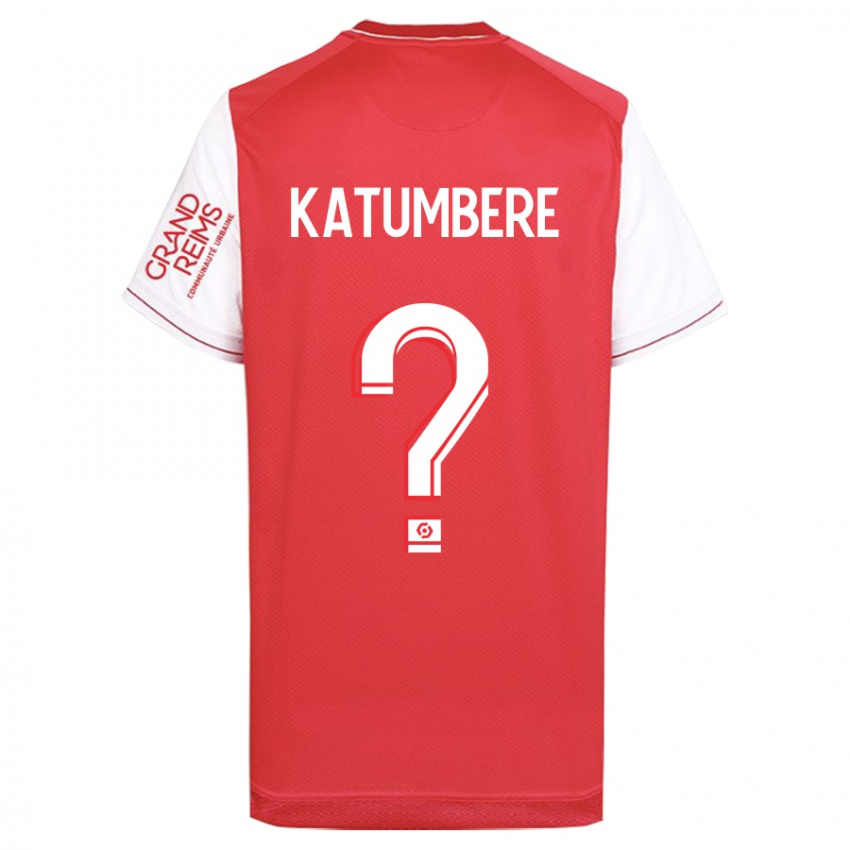 Hombre Camiseta Noah Katumbere #0 Rojo 1ª Equipación 2023/24 La Camisa Argentina