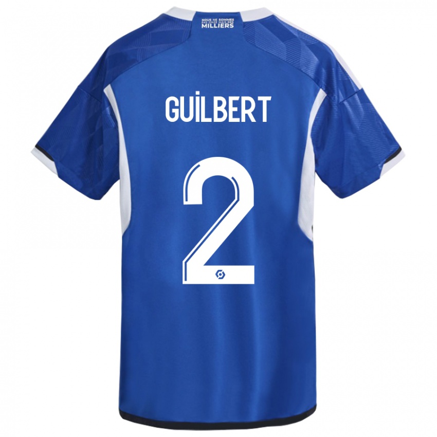Hombre Camiseta Frederic Guilbert #2 Azul 1ª Equipación 2023/24 La Camisa Argentina