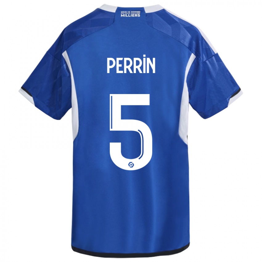 Hombre Camiseta Lucas Perrin #5 Azul 1ª Equipación 2023/24 La Camisa Argentina