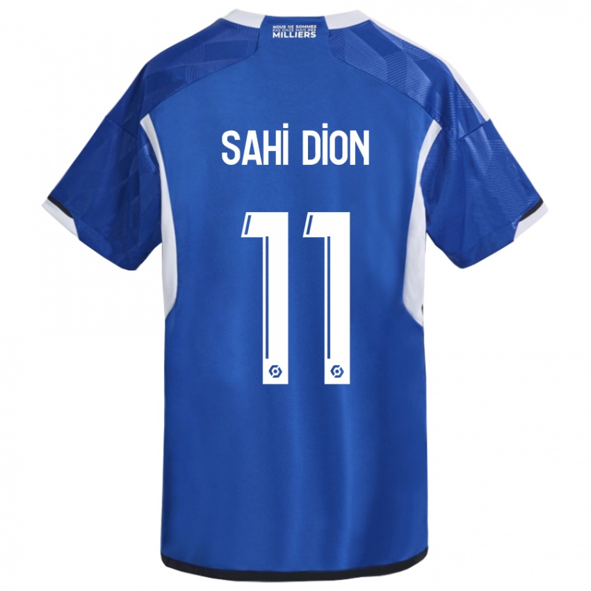 Hombre Camiseta Moïse Sahi Dion #11 Azul 1ª Equipación 2023/24 La Camisa Argentina