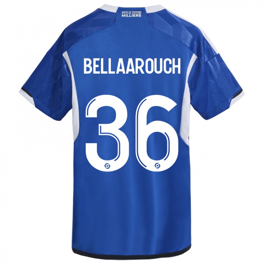 Hombre Camiseta Alaa Bellaarouch #36 Azul 1ª Equipación 2023/24 La Camisa Argentina