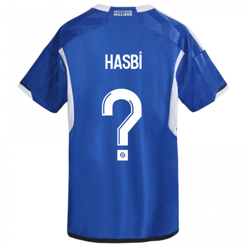 Hombre Camiseta Walid Hasbi #0 Azul 1ª Equipación 2023/24 La Camisa Argentina