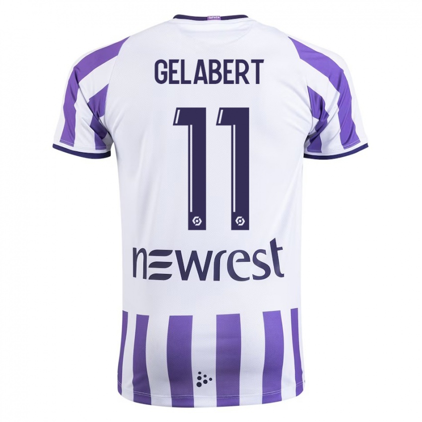 Hombre Camiseta César Gelabert #11 Blanco 1ª Equipación 2023/24 La Camisa Argentina