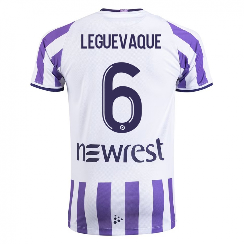 Hombre Camiseta Laurie Leguevaque #6 Blanco 1ª Equipación 2023/24 La Camisa Argentina