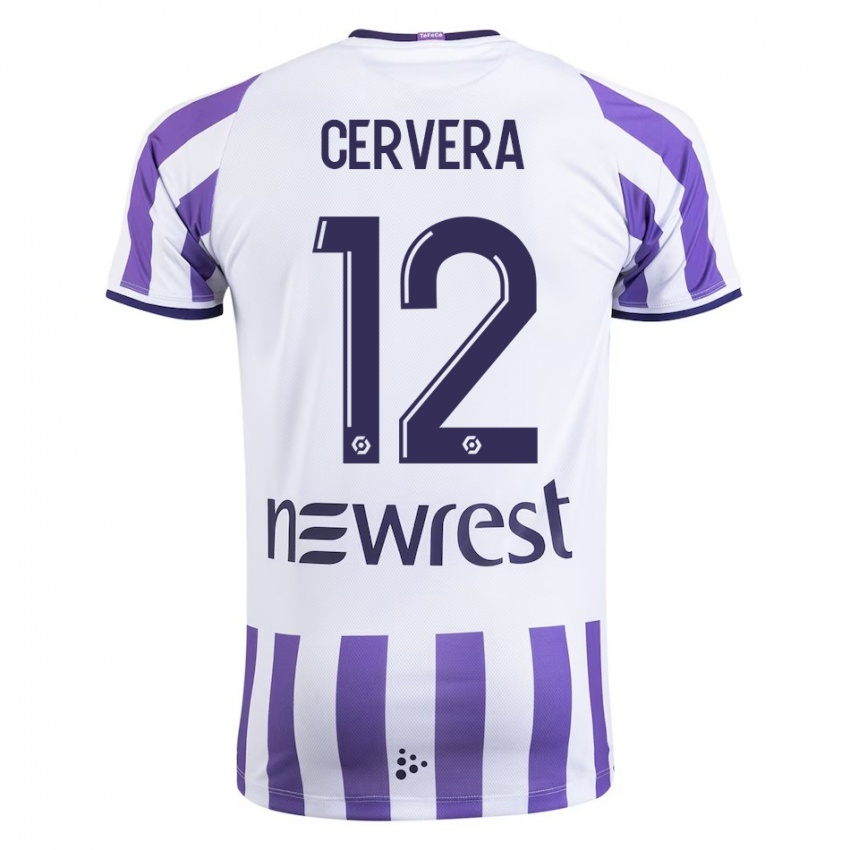 Hombre Camiseta Laurianne Cervera #12 Blanco 1ª Equipación 2023/24 La Camisa Argentina